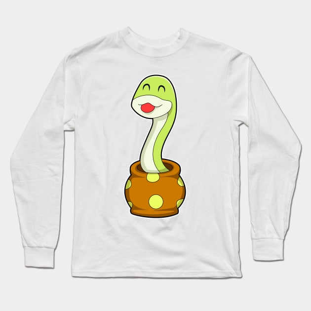 Snake in Jar Long Sleeve T-Shirt by Markus Schnabel